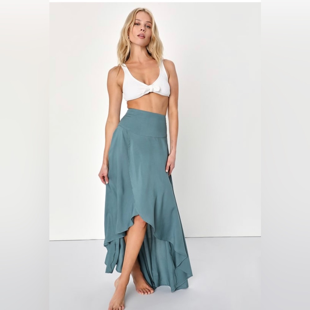 O’Neill Sage Green Maxi Skirt